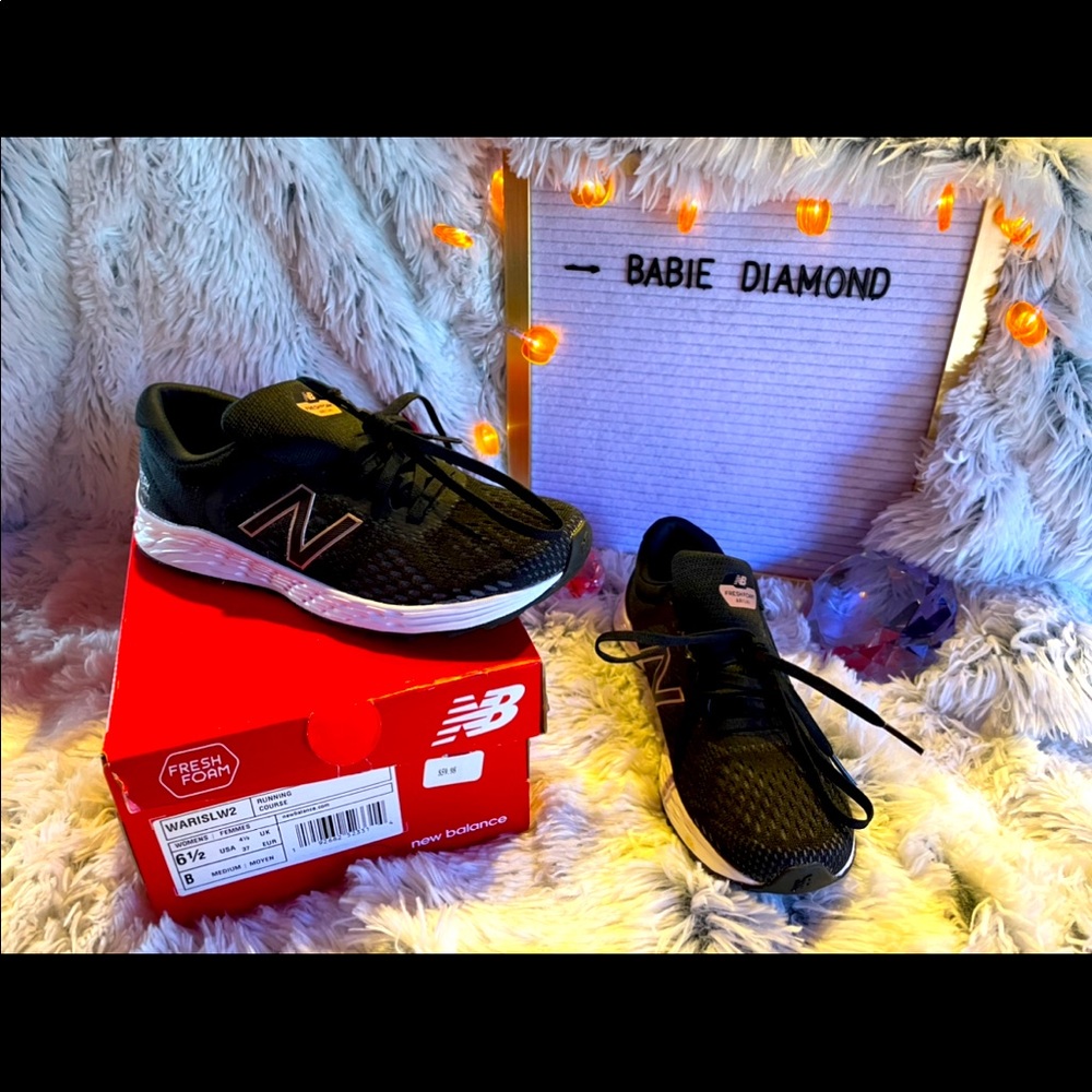 💎💎New Balance Women's Fresh Foam Arishi V2 Running Shoe💎Black/Rose Gold 💎